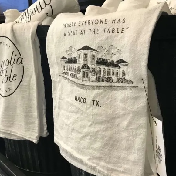 Magnolia Table Tea Towel “Where Everyone Has A Seat At The Table” Waco Texas NWT - Picture 5 of 5